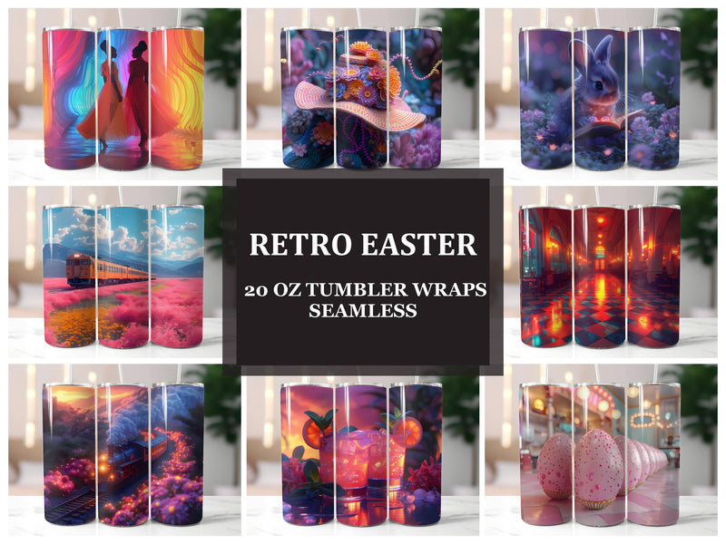 Retro Easter 4 Tumbler Wrap - CraftNest