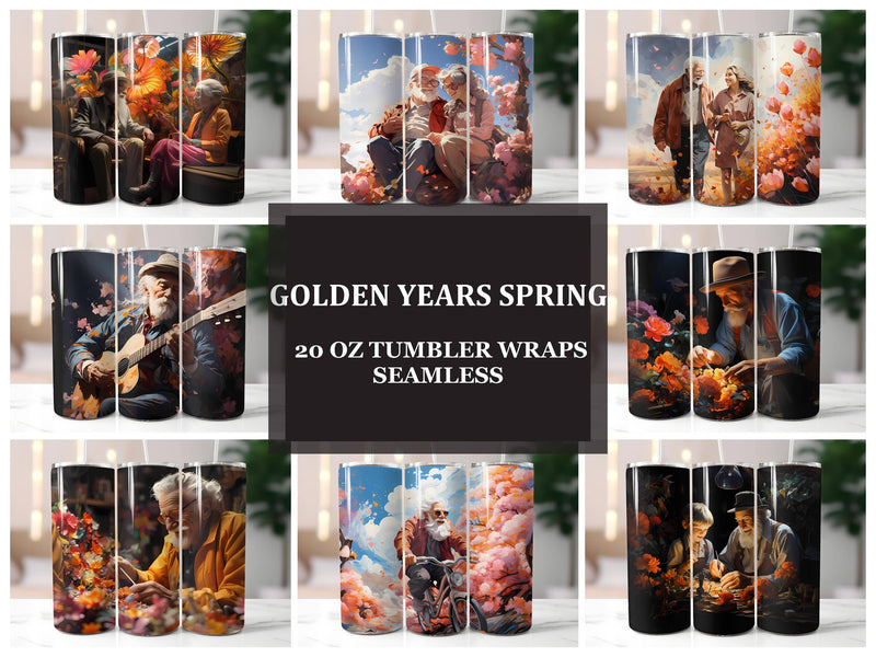 Golden Years Spring 1 Tumbler Wrap - CraftNest