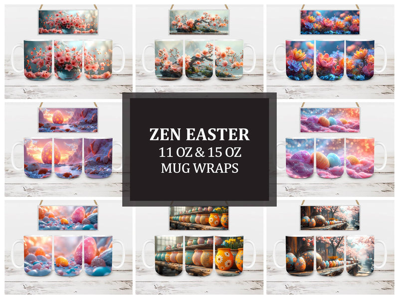 Zen Easter 6 Mug Wrap - CraftNest
