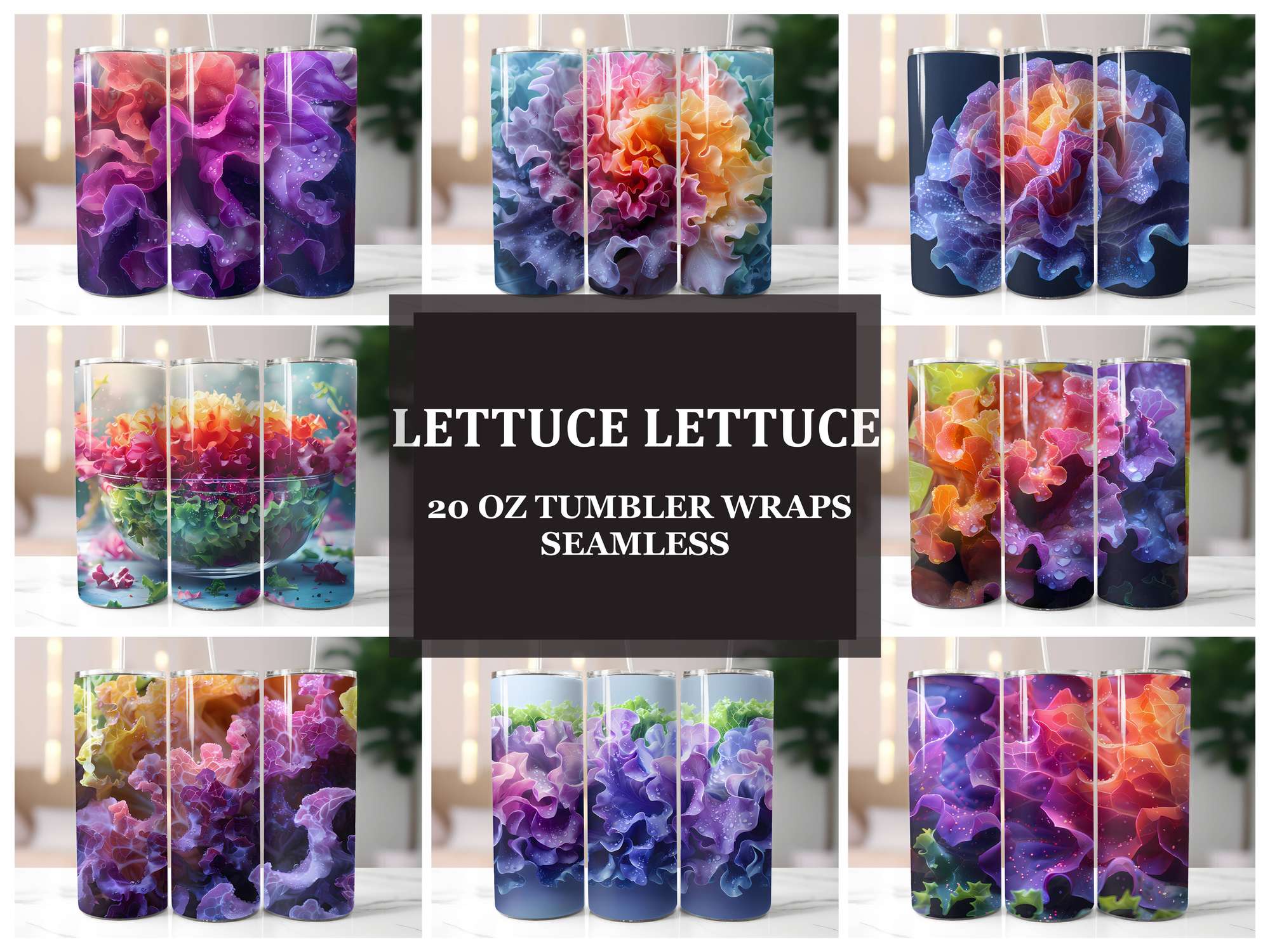 Lettuce 4 Tumbler Wrap - CraftNest - Digital Crafting and Art