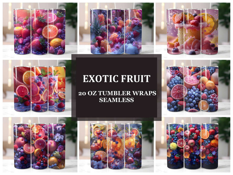 Exotic Fruit 1 Tumbler Wrap - CraftNest - Digital Crafting and Art