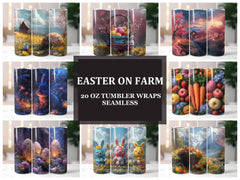 Easter on Farm 3 Tumbler Wrap - CraftNest