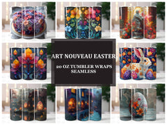 Art Nouveau Easter 4 Tumbler Wrap - CraftNest