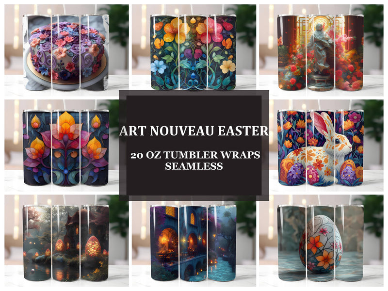 Art Nouveau Easter 4 Tumbler Wrap - CraftNest