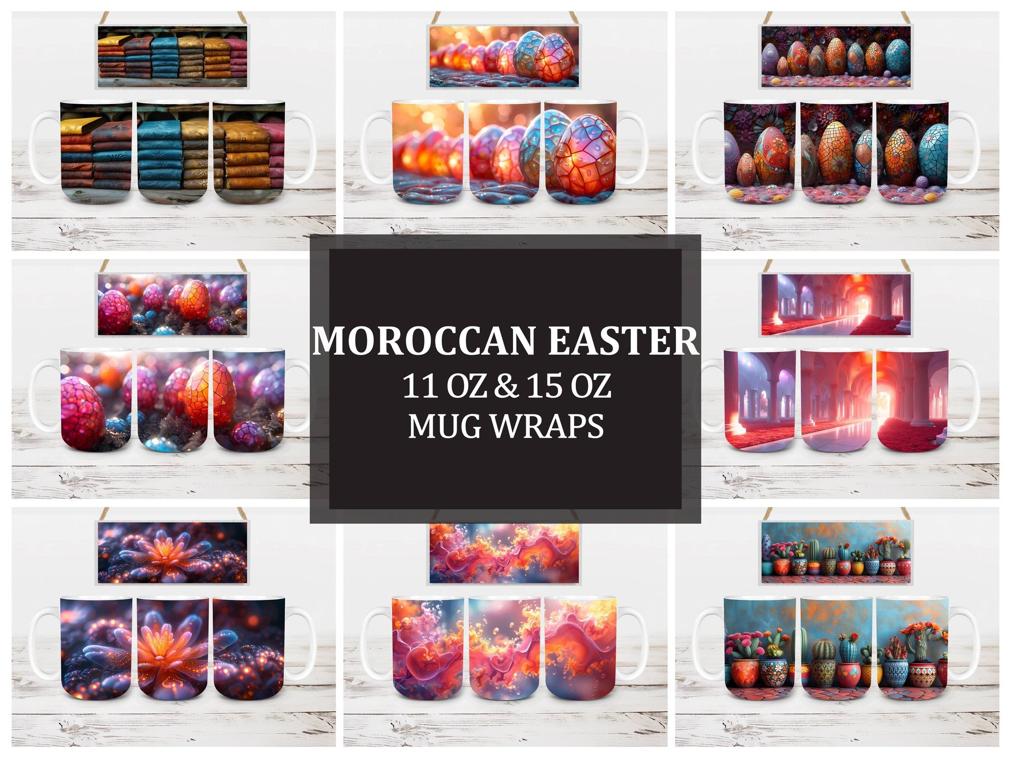 Moroccan Easter 2 Mug Wrap - CraftNest