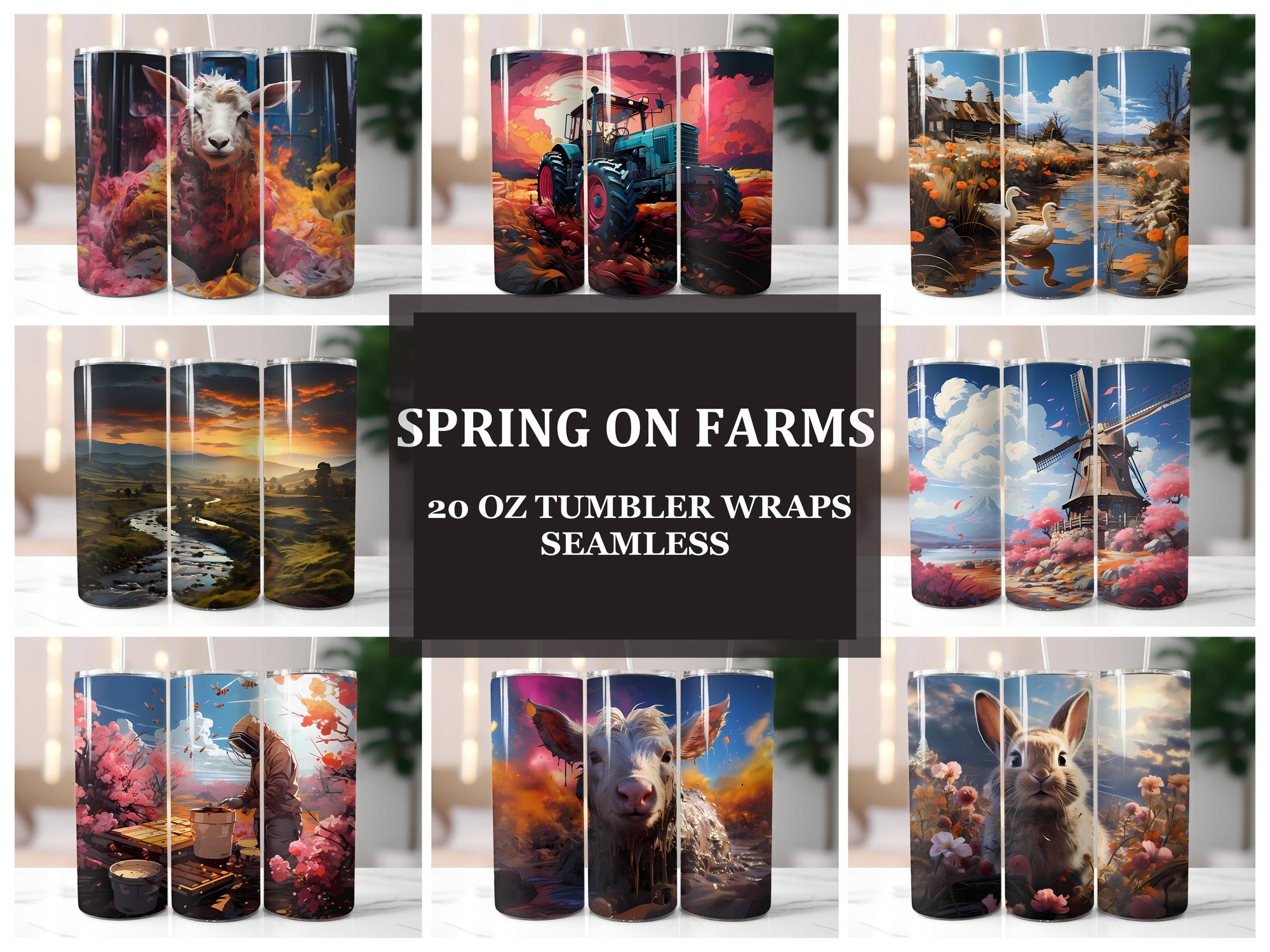 Spring on 1 Tumbler Wrap - CraftNest