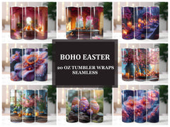 Boho Easter 4 Tumbler Wrap - CraftNest