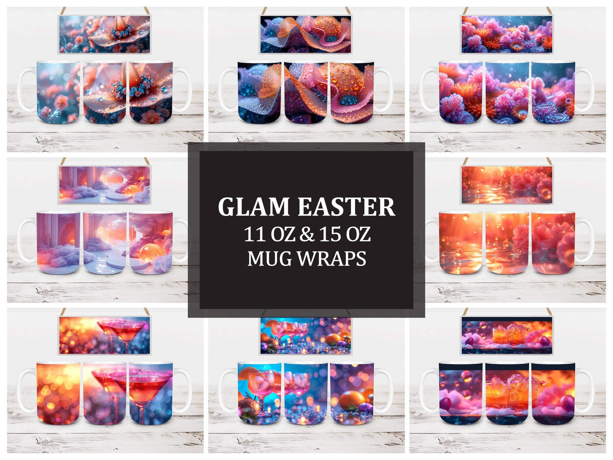 Glam Easter 1 Mug Wrap - CraftNest
