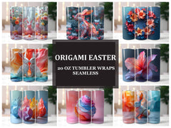 Origami Easter 2 Tumbler Wrap - CraftNest