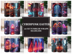 Cyberpunk Easter 5 Tumbler Wrap - CraftNest