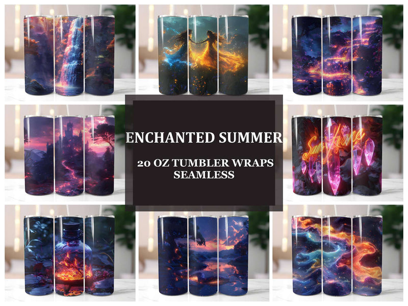 Enchanted Summer 3 Tumbler Wrap - CraftNest - Digital Crafting and Art