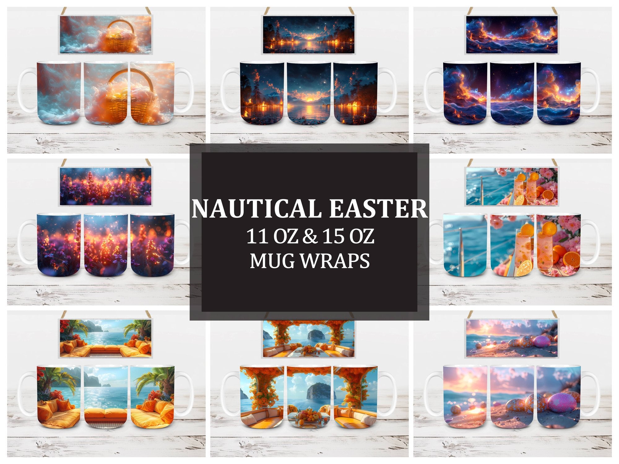 Nautical Easter 2 Mug Wrap - CraftNest