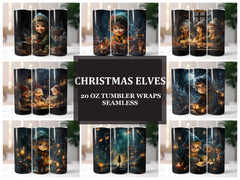 Christmas Elves Tumbler Wrap - CraftNest