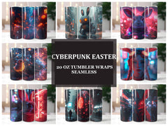 Cyberpunk Easter 3 Tumbler Wrap - CraftNest