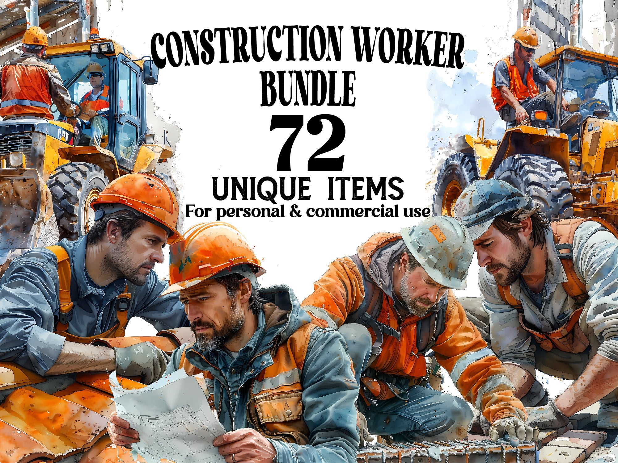 Construction Worker Clipart - CraftNest - Digital Crafting and Art