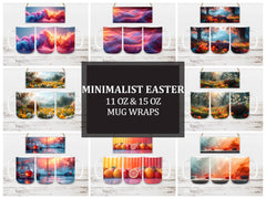 Minimalist Easter 7 Mug Wrap - CraftNest