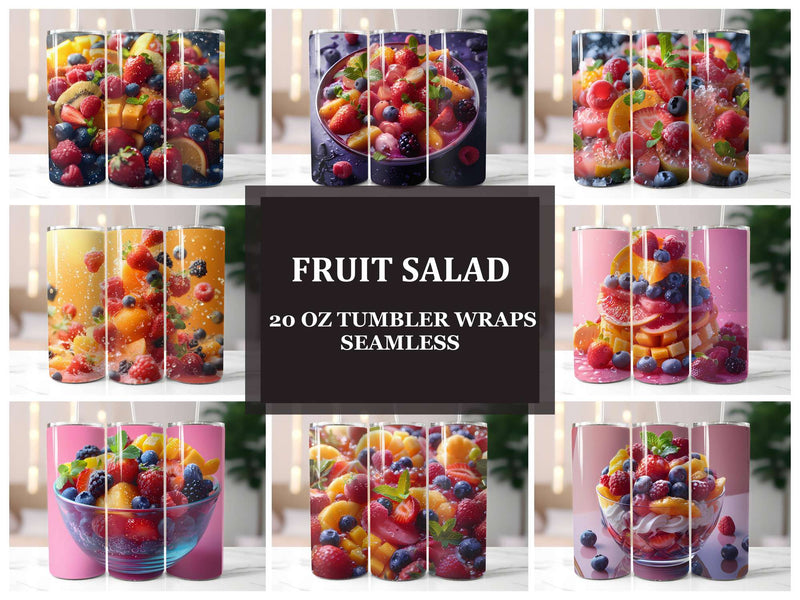 Fruit Salad 3 Tumbler Wrap - CraftNest - Digital Crafting and Art