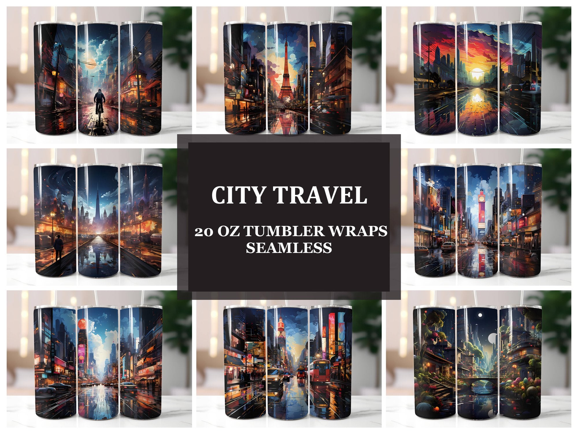 City Travel 1 Tumbler Wrap - CraftNest