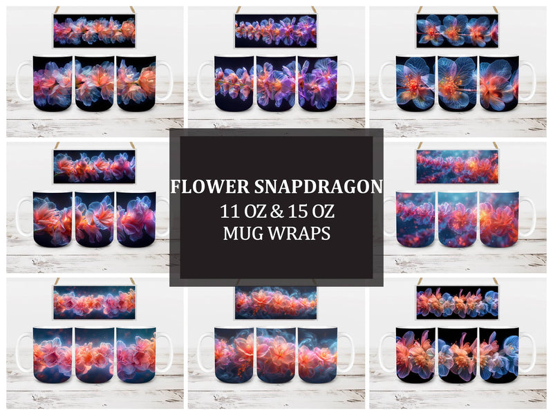 Flower Snapdragon 7 Mug Wrap - CraftNest