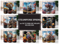 Steampunk Spring 4 Tumbler Wrap - CraftNest