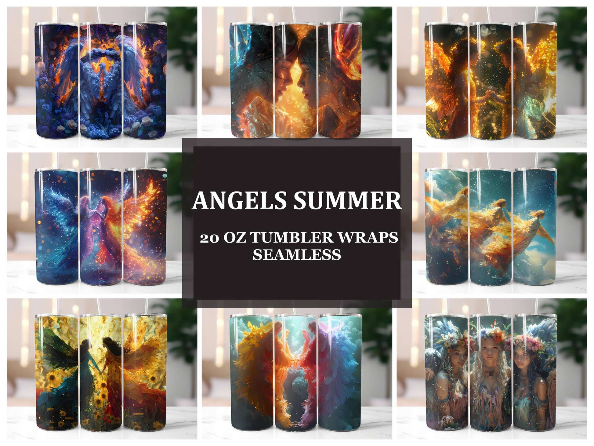 Angels Summer 1 Tumbler Wrap - CraftNest - Digital Crafting and Art