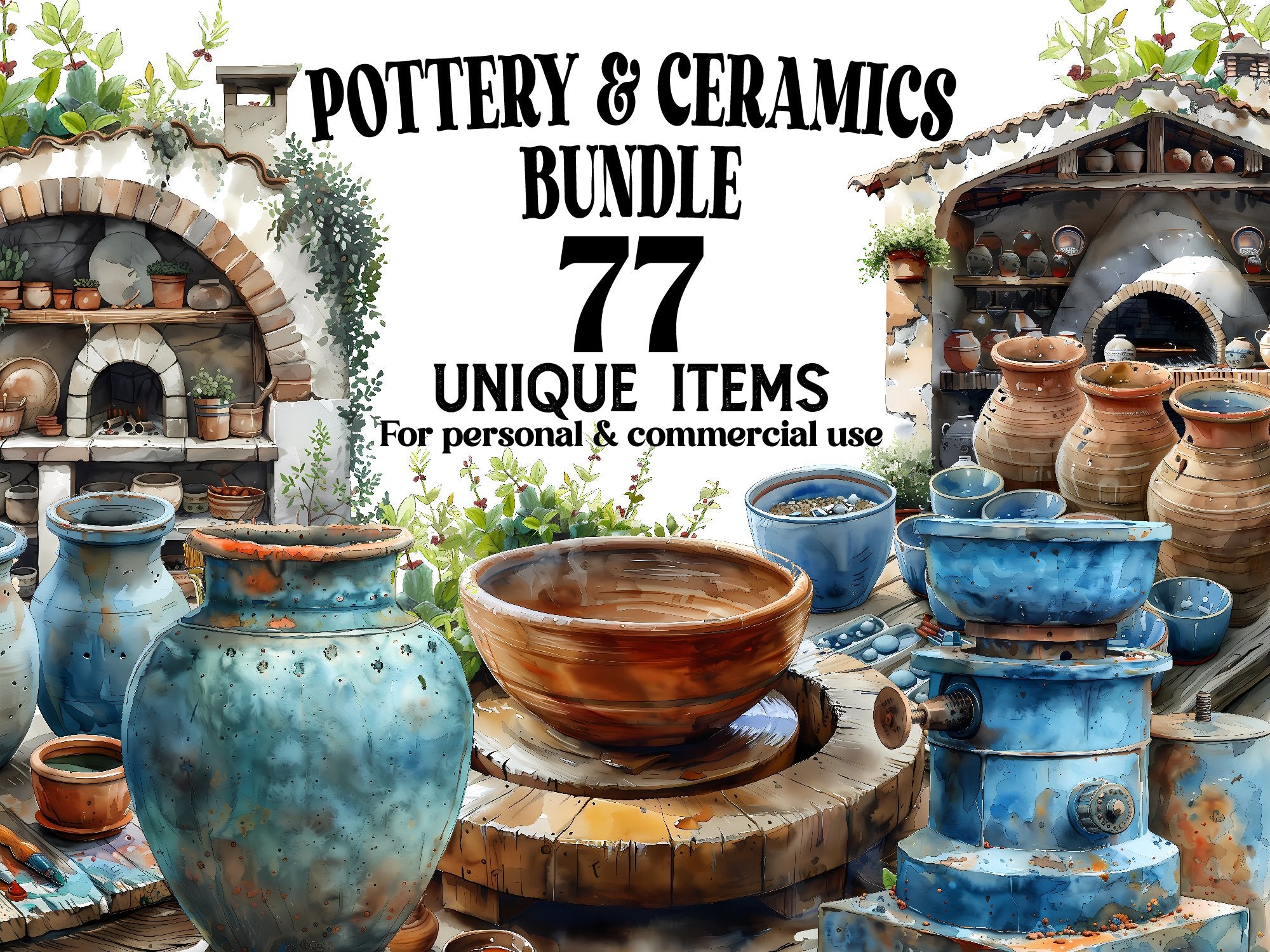 Pottery & Ceramics Clipart - CraftNest - Digital Crafting and Art