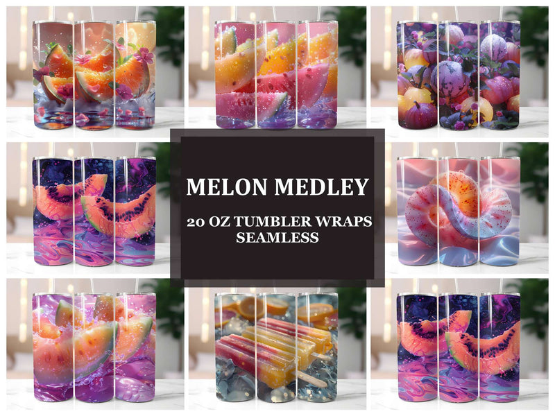 Melon Melody 1 Tumbler Wrap - CraftNest - Digital Crafting and Art