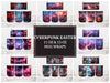 Cyberpunk Ostern 5 Becher Wrap