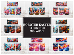 Roboter Easter 1 Mug Wrap - CraftNest