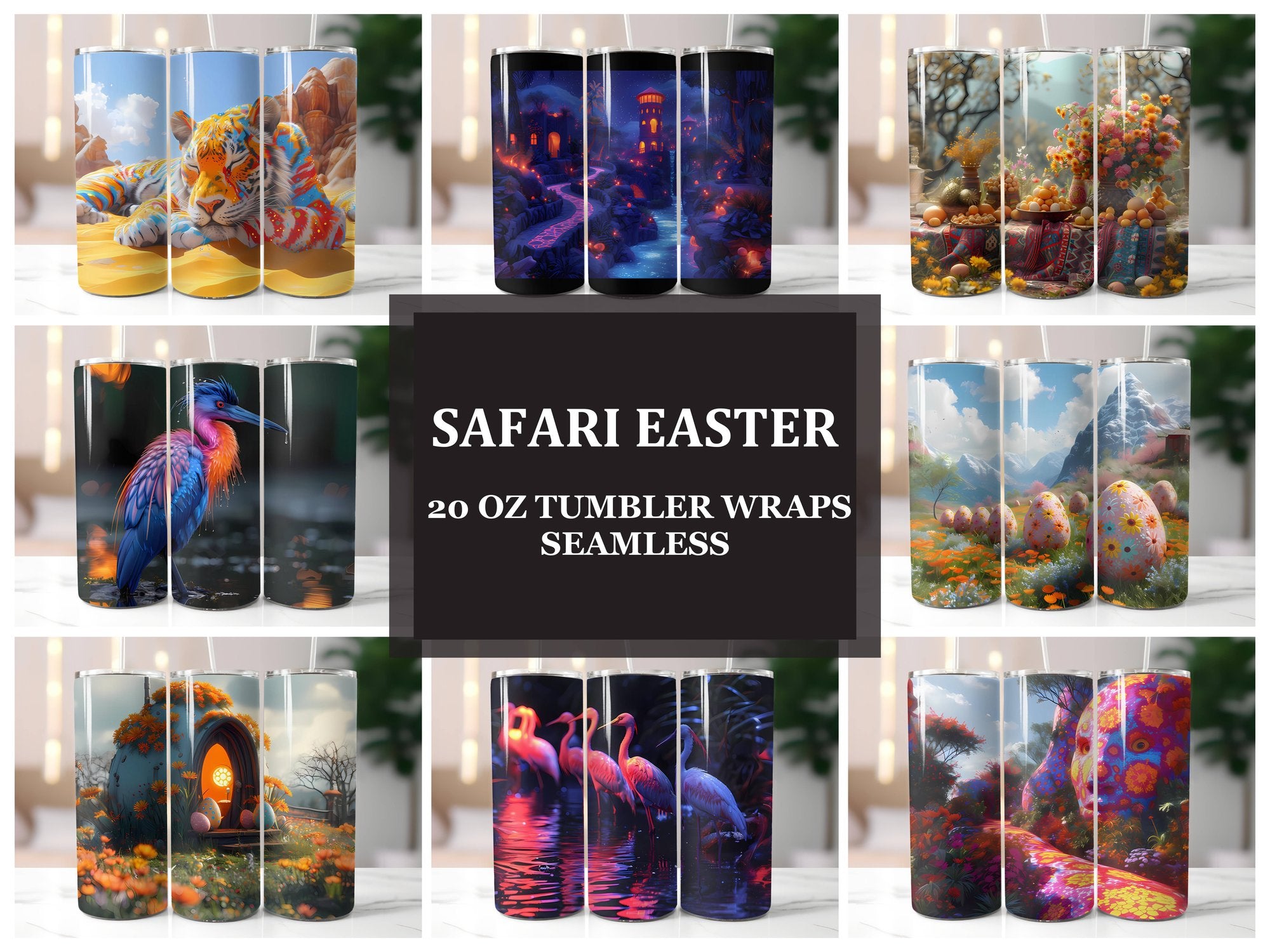 Safari Easter 1 Tumbler Wrap - CraftNest