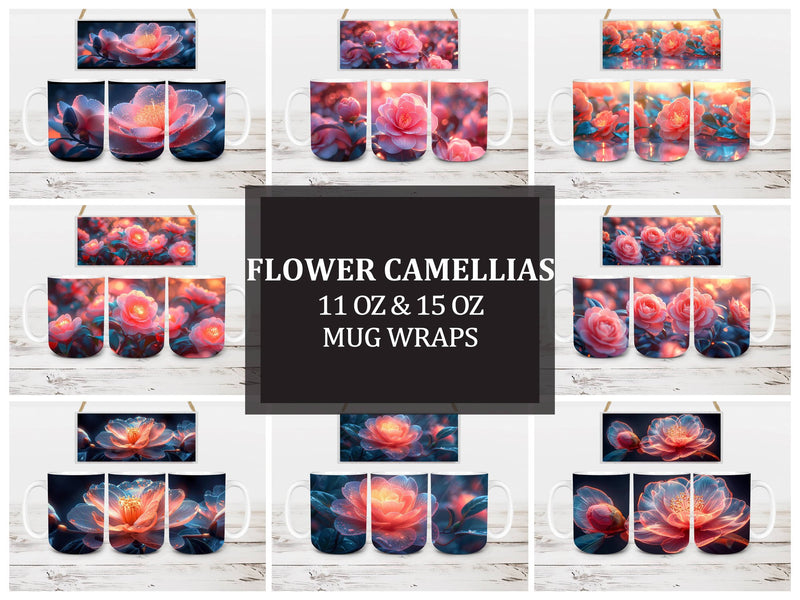 Flower Camellias 2 Mug Wrap - CraftNest