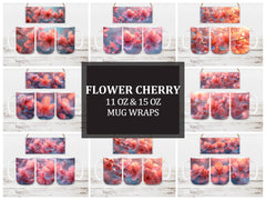 Flower Cherry 2 Mug Wrap - CraftNest