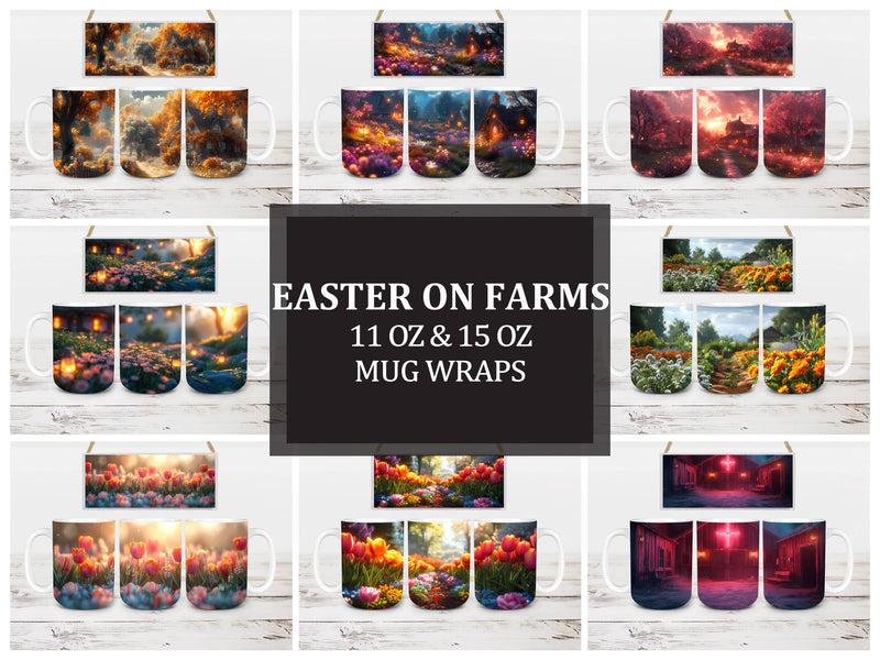 Easter on Farms 5 Mug Wrap - CraftNest