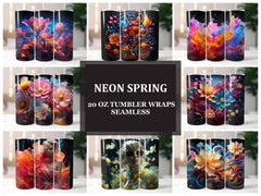 Neon Spring 4 Tumbler Wrap - CraftNest