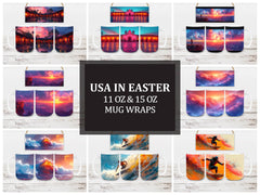 USA in Easter 4 Mug Wrap - CraftNest
