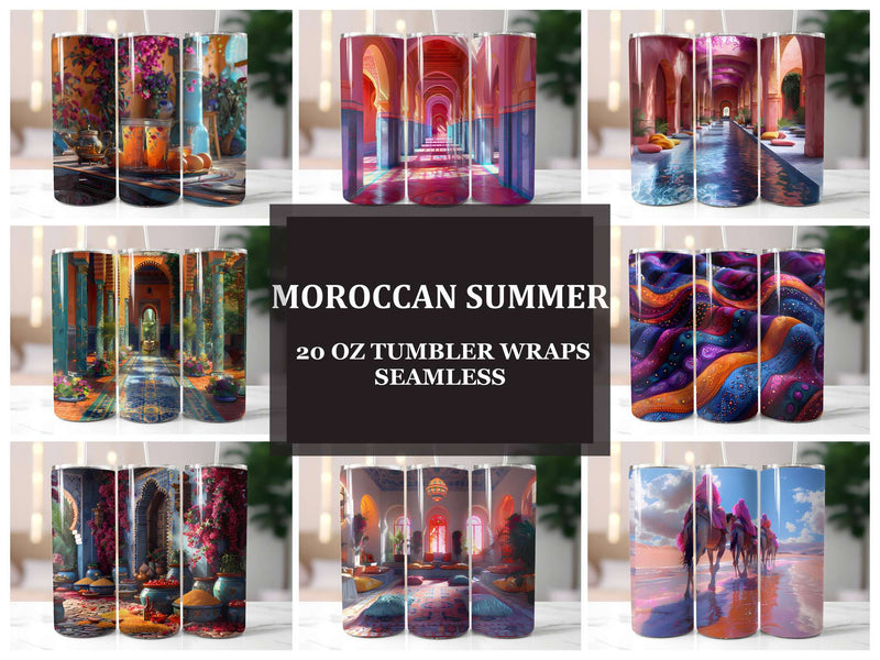 Moroccan Summer 1 Tumbler Wrap - CraftNest - Digital Crafting and Art