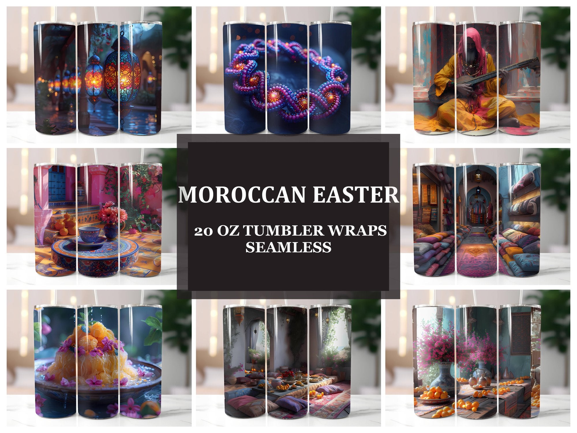 Moroccan Easter 1 Tumbler Wrap - CraftNest