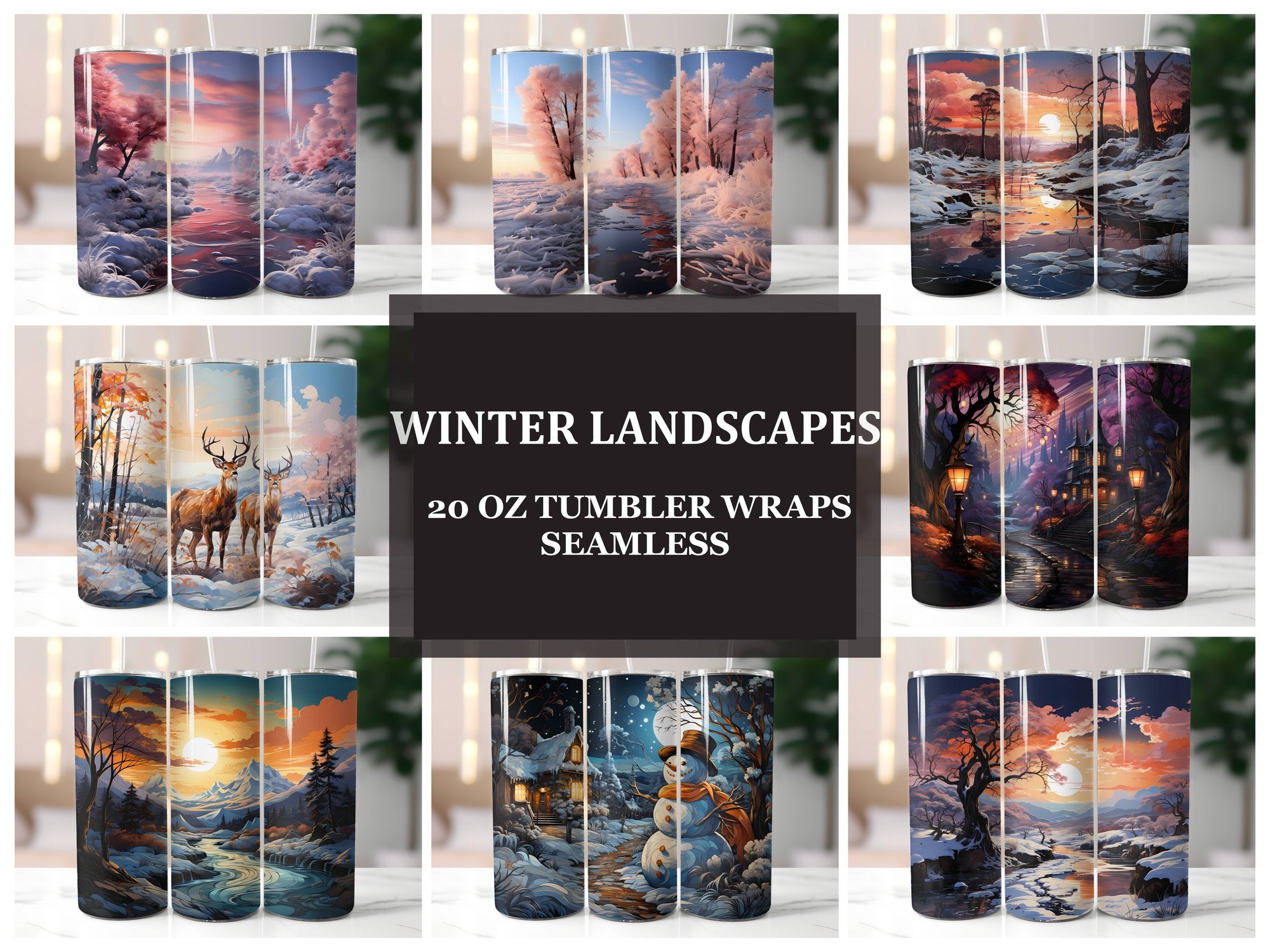 Winter Landscapes Tumbler Wrap - CraftNest