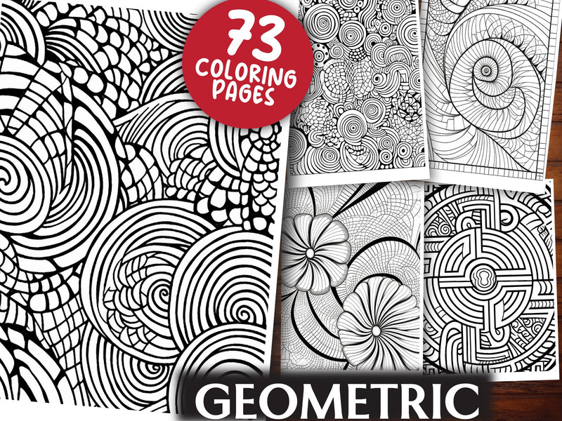 Geometric Coloring Book - CraftNest - Digital Crafting and Art