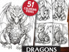Dragons Coloring Book