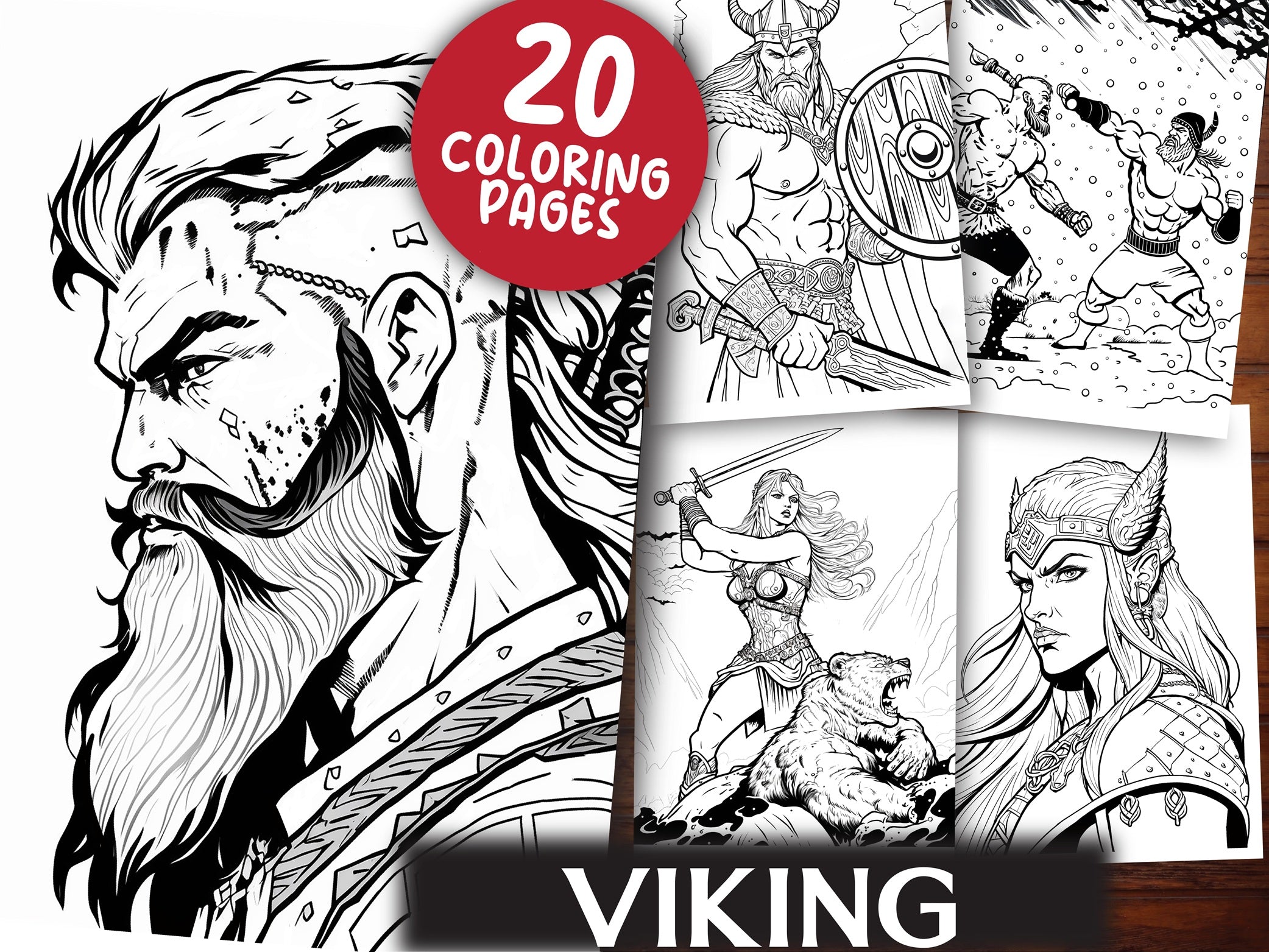 Viking Coloring Book - CraftNest - Digital Crafting and Art