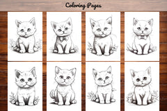 Cat Coloring Book - CraftNest - Digital Crafting and Art