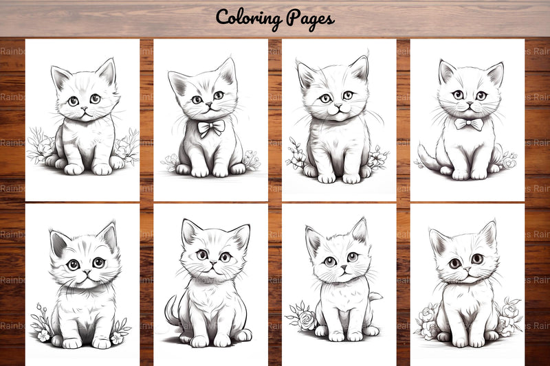 Cat Coloring Book - CraftNest - Digital Crafting and Art