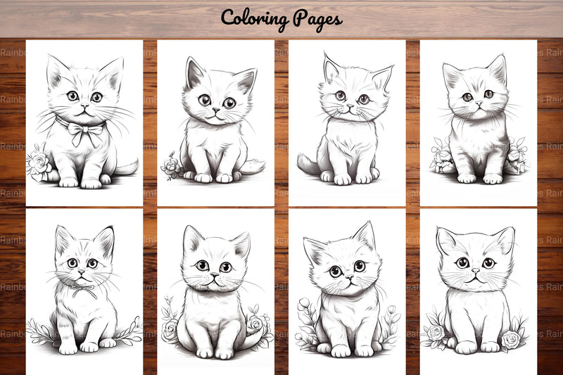Cat Coloring Book - CraftNest - Digital Crafting and Art