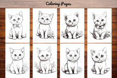 Cat Coloring Book - CraftNest - Digital Crafting and Art