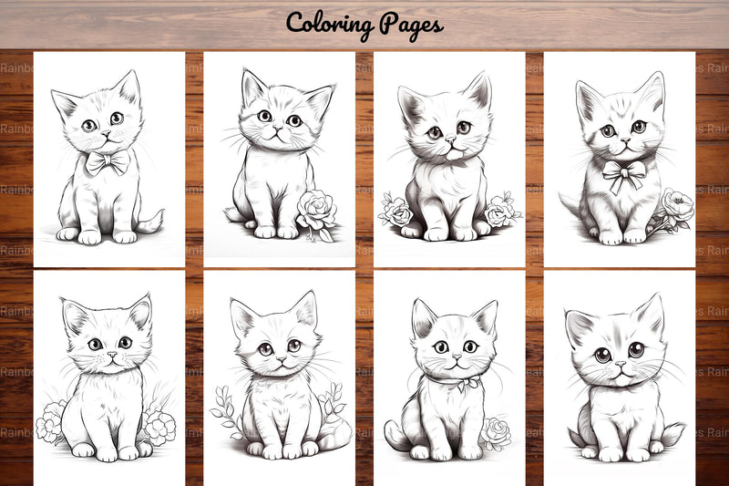 Cat Coloring Book - CraftNest - Digital Crafting and Art
