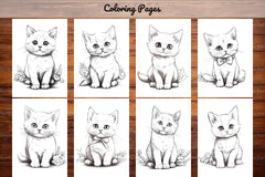 Cat Coloring Book - CraftNest - Digital Crafting and Art