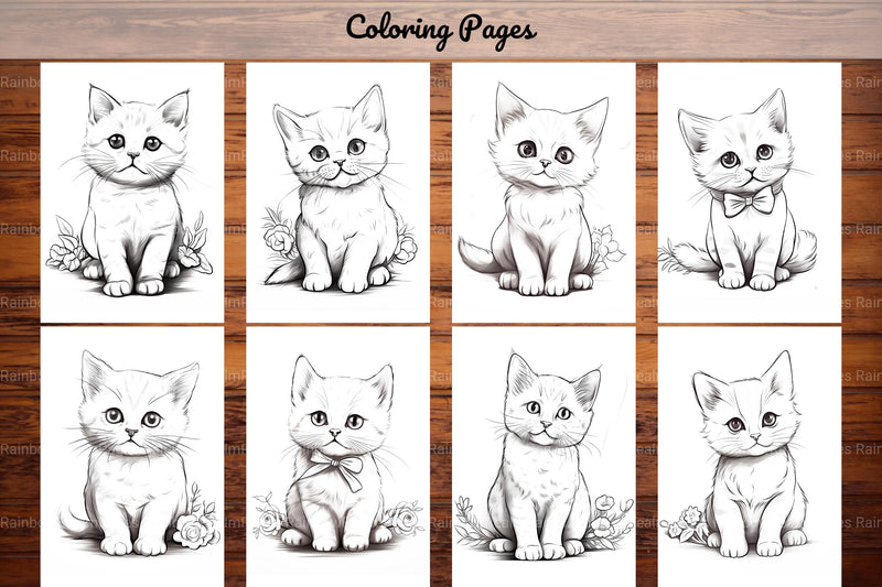 Cat Coloring Book - CraftNest - Digital Crafting and Art