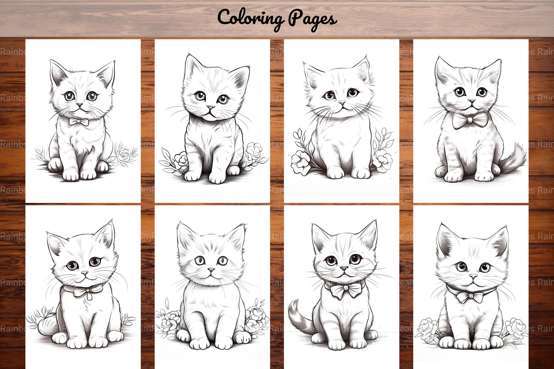 Cat Coloring Book - CraftNest - Digital Crafting and Art