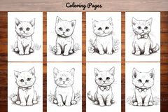Cat Coloring Book - CraftNest - Digital Crafting and Art